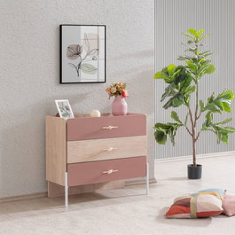 Hanah Home Cómoda Rosetta Marrón y Rosa